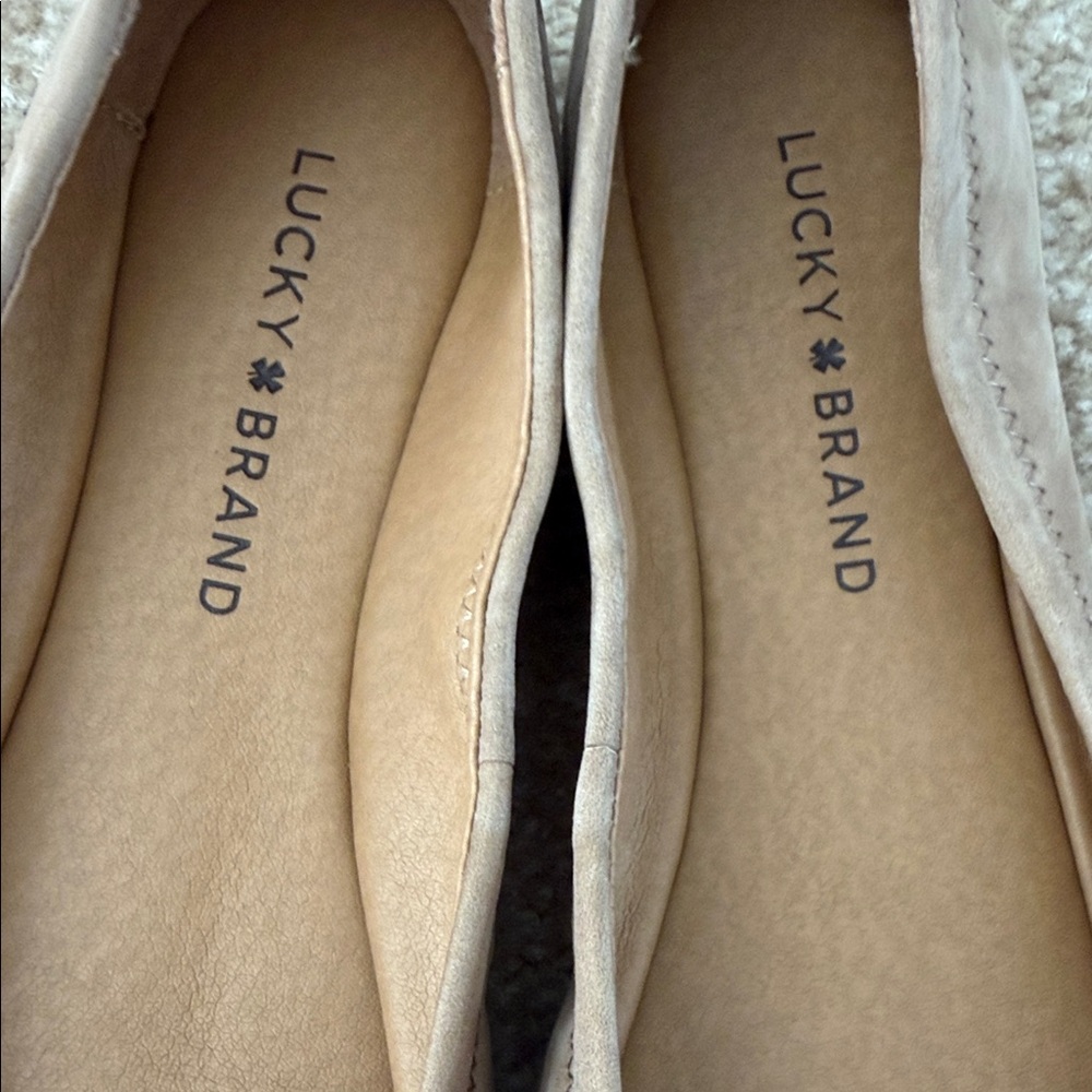 Lucky Brand Emmie Style Women's Suede and Leather Flats Size 6.5 & 7 - Picture 14 of 16